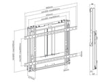 Multibrackets 7765 skærmbeslag til skiltning 190,5 cm (75") Sort