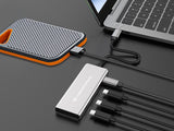 Conceptronic HUBBIES16G interface hub USB 3.2 Gen 2 (3.1 Gen 2) Type-C 10000 Mbit/s Grå
