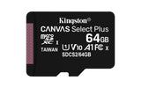 Kingston Technology Canvas Select 64 GB micSDXC Plus 100R A1 C10-kort + ADP