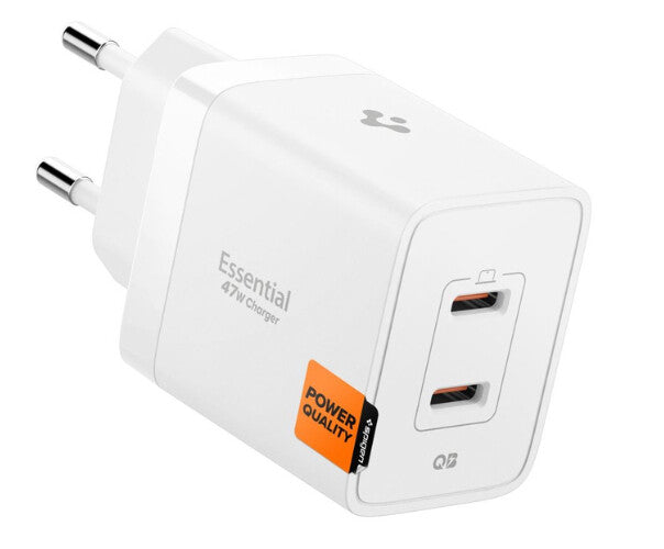 Spigen Essential EE472EU Universel Hvid Vekselstrøm Hurtig opladning Indendørs