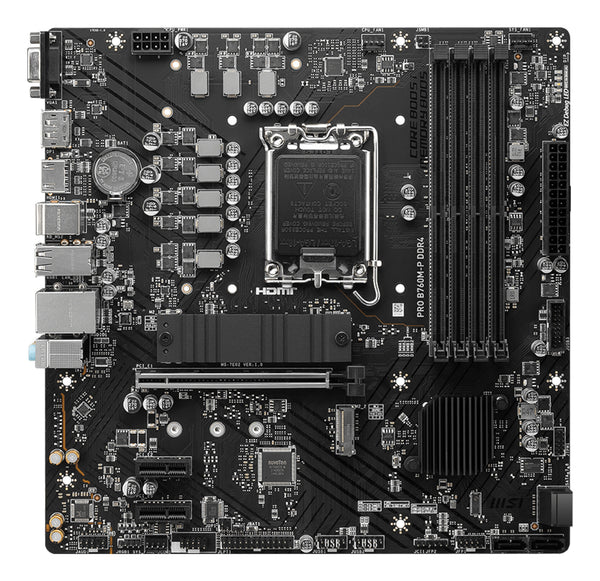 MSI PRO B760M-P DDR4 bundkort Intel B760 LGA 1700 micro ATX
