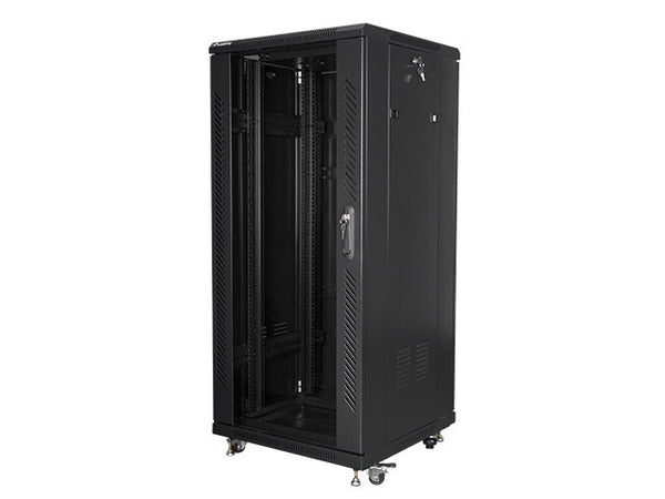 Lanberg FF01-6627-12B stativ 27U Fritstående reol Sort