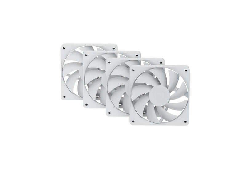 HYTE FAN- -FA12-WW-4 Computerkølesystem Computerkabinet Ventilator 12 cm Hvid 4 stk