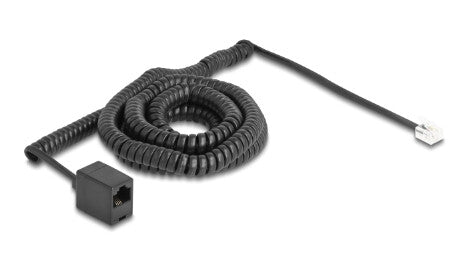 DeLOCK 90119 telefonkabel 10 m Sort