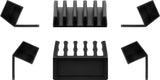 Goobay 70433 kabelorganisator Skrivebord Kabelholder Sort 2 stk