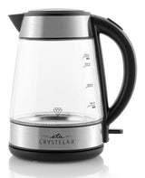 Eta Crystela II elkedel 1,7 L 2200 W Sort, Rustfrit stål, Transparent