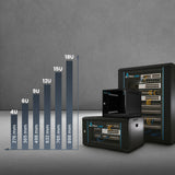 Extralink LITE 9U 530X400 WALL-MOUNTED RACKMOUNT CABINET BLACK Vægmonteret stativ