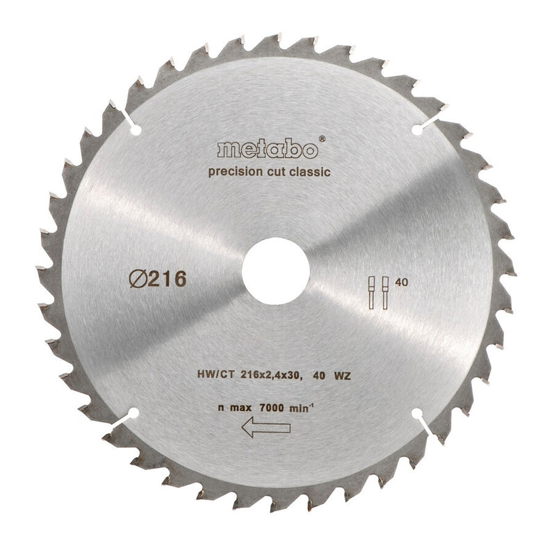 Metabo 628060000 rundsavklinge 21,6 cm
