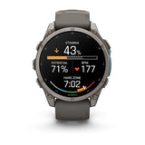 Garmin fēnix 9 3,56 cm (1.4") AMOLED 47 mm Digital 454 x 454 pixel Berøringsskærm Titanium Wi-Fi GPS (satellit)
