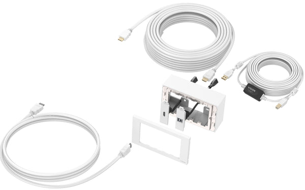 Vision TC3-PK10M stikkontakt HDMI + USB Type-B Hvid