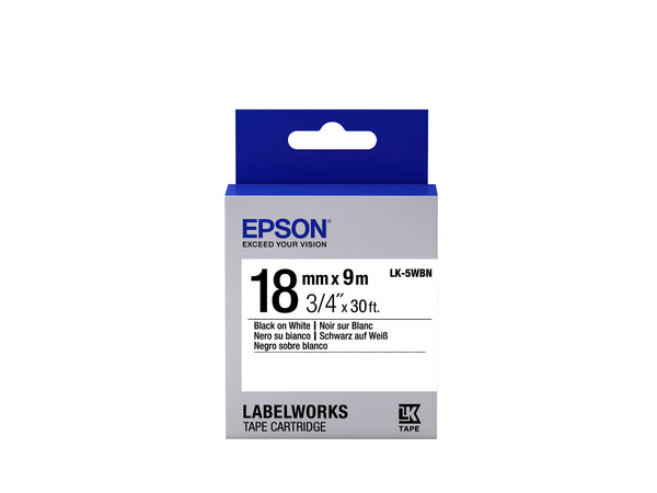 Epson LK-5WBN etiketbånd Sort på hvid