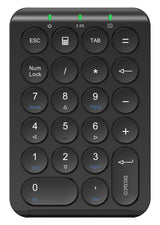 Deltaco TB-125 numerisk tastatur Laptop/PC RF trådløst Sort