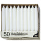 Papstar 13800 vokslys Rund Hvid 50 stk
