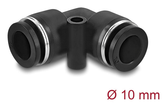 DeLOCK 60747 luftfittings og stik Sort Metal, Plast Indvendigt gevind 1 stk