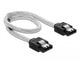 DeLOCK 85341 SATA-kabel 0,3 m SATA 7-pin Sort, Transparent