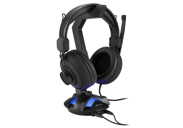 Sharkoon X-Rest 7.1 Aktiv holder Hovedtelefoner, Headset Sort