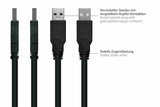 Kabelmeister UK20P-AEA-020S USB-kabel USB 2.0 2 m USB A 0,48 Gbit/sek. Sort