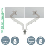Leitz Ergo pladsbesparende dual monitor arm