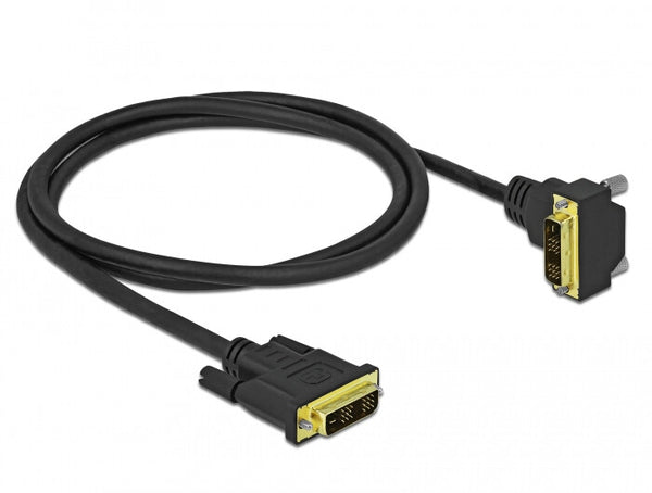DeLOCK 85901 DVI kabel 1 m DVI-D Sort