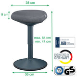 Leitz Ergo Active balancestol med komfortsæde