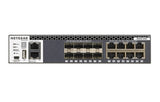 NETGEAR M4300-8X8F Administreret L3 10G Ethernet (100/1000/10000) 1U Sort