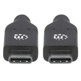 Manhattan 355247 USB-kabel USB 2.0 2 m USB C 0,48 Gbit/sek. Sort