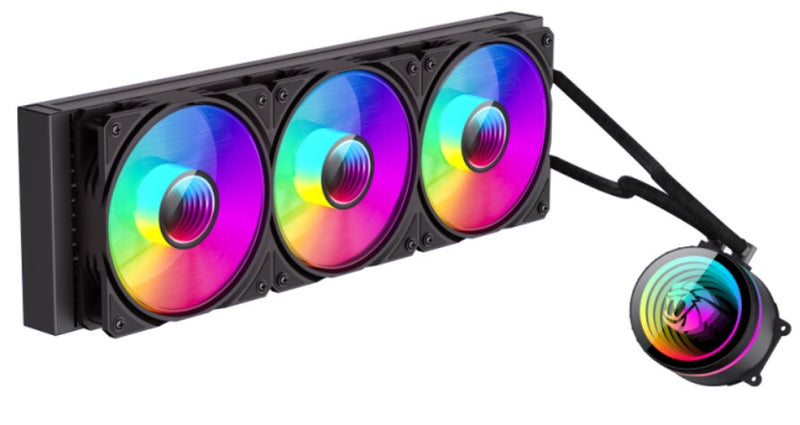 GameMax ICEBURG 360 INFINITY BK Computerkølesystem Processor Alt-i-en væskekøler 12 cm Sort 1 stk