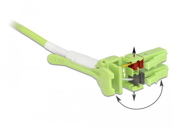 DeLOCK 85689 InfiniBand og fiberoptisk kabel 2 m LC Grøn