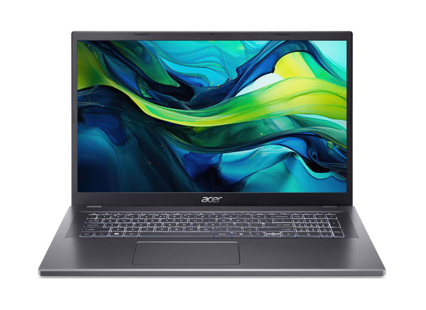 Acer Aspire 17 A17-51M-55AM Intel Core 5 120U Laptop 43,9 cm (17.3") Fuld HD 16 GB LPDDR5-SDRAM 512 GB SSD Wi-Fi 6E (802.11ax) Windows 11 Home Grå