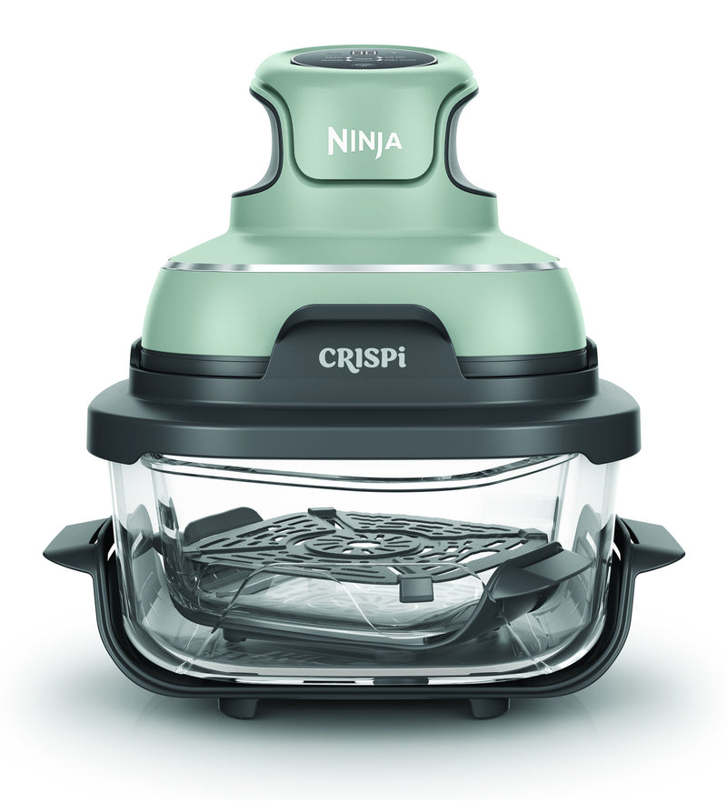 Ninja CRISPi Enkelt 4,5 L 1700 W Varmluftsteger Grøn, Grå, Transparent