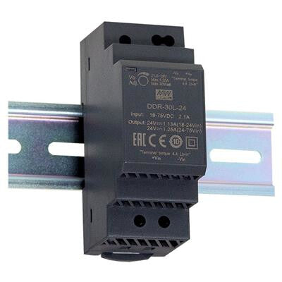 MEAN WELL DDR-30G-12 strømadapter og vekselret 30 W