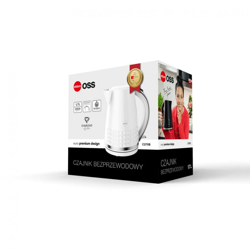 ELDOM C270B OSS elkedel 1,7 L 2150 W Hvid