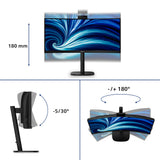 Philips 3000 series 34B2U3600CH/00 computerskærm 86,4 cm (34") 3440 x 1440 pixel Wide Quad HD LCD Sort