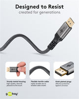 Goobay 75686 DisplayPort kabel 3 m Sort