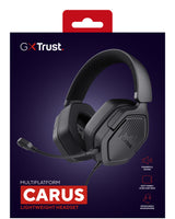 Trust GXT492 Carus Headset Ledningsført Spil Sort