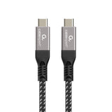 Gembird CCBP-USB4-CMCM240-1.5M USB-kabel USB4 Gen 3x2 1,5 m USB C 40 Gbit/sek. 240 W Sort, Sølv