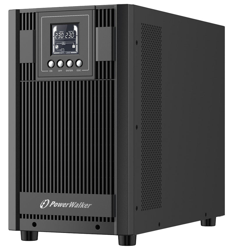 PowerWalker VFI 3000 AT UPS-enhed Dobbeltkonvertering (online) 3 kVA 2700 W 4 AC stikkontakt(er)
