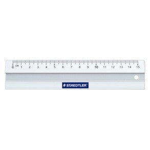 Staedtler Mars 563 Bordlineal 150 mm Aluminium Hvid