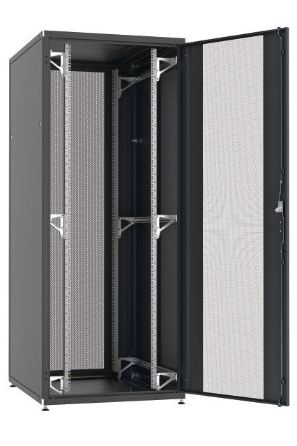 EFB Elektronik PRO-4282TS.P2 stativ 42U Fritstående reol Sort