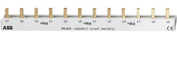 ABB PS3/12 pin skinne 1 stk 211 mm
