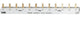 ABB PS3/12 pin skinne 1 stk 211 mm