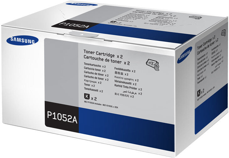Samsung Pakke med 2 stk. MLT-P1052A-tonerpatroner med høj kapacitet, sort