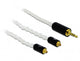 DeLOCK 85848 lydkabel 1,2 m 2.5mm 2x MMCX Hvid