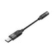 UNITEK M1204A kabel til mobiltelefon Sort 0,1 m USB C 3.5mm