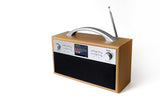 Xoro XOR400900 radio Internet Digital Sort, Sølv, Træ
