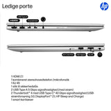 HP EliteBook 6 G1i Intel Core Ultra 5 225U Laptop 40,6 cm (16") WUXGA 16 GB DDR5-SDRAM 512 GB SSD Wi-Fi 7 (802.11be) Windows 11 Pro AI PC Sølv