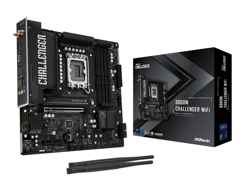 Asrock B860M Challenger WiFi Intel B860 LGA 1851 (Socket V1) micro ATX