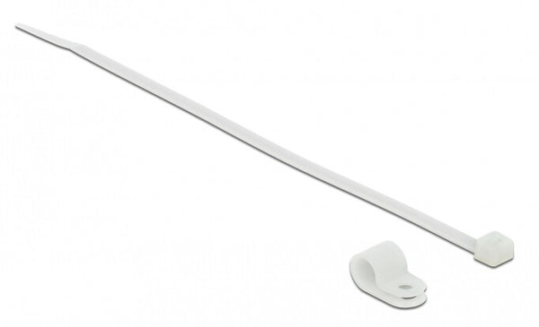 DeLOCK 18865 kabelsamler Gevindmonteret kabelbinder Nylon Hvid 10 stk