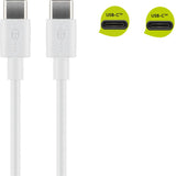 Goobay 51244 USB-kabel USB 2.0 2 m USB C 0,48 Gbit/sek. Hvid