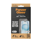 PanzerGlass ® Skærmbeskyttelse iPhone 15 Plus | Ultra-Wide Fit m. EasyAligner